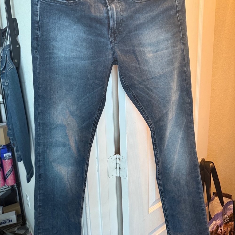 Express Blue Straight Jeans Classic Style